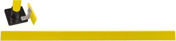 Hollaender - 8' Long x 4" High, Aluminum Toeboard - 4" Pipe, Includes Toeboard & Bag Hardware - USA Tool & Supply