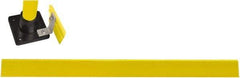 Hollaender - 6' Long x 4" High, Aluminum Toeboard - 4" Pipe, Includes Toeboard & Bag Hardware - USA Tool & Supply