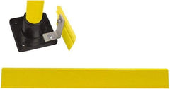 Hollaender - 4' Long x 4" High, Aluminum Toeboard - 4" Pipe, Includes Toeboard & Bag Hardware - USA Tool & Supply