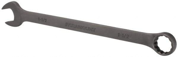 Paramount - 1-1/2" 12 Point Combination Wrench - 20-1/2" OAL, Chrome Vanadium Steel, Black Finish - USA Tool & Supply