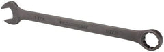 Paramount - 1-7/16" 12 Point Offset Combination Wrench - 15° Offset Angle, 19-1/2" OAL, Chrome Vanadium Steel, Black Finish - USA Tool & Supply