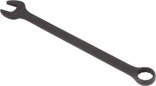 Paramount - 1-3/8" 12 Point Offset Combination Wrench - 15° Offset Angle, 18-1/2" OAL, Chrome Vanadium Steel, Black Finish - USA Tool & Supply