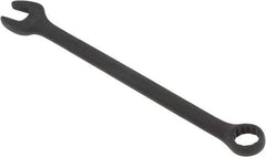 Paramount - 1-1/8" 12 Point Offset Combination Wrench - 15° Offset Angle, 15-1/2" OAL, Chrome Vanadium Steel, Black Finish - USA Tool & Supply