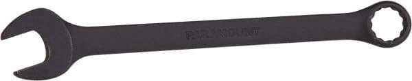 Paramount - 1" 12 Point Offset Combination Wrench - 15° Offset Angle, 13-1/2" OAL, Chrome Vanadium Steel, Black Finish - USA Tool & Supply