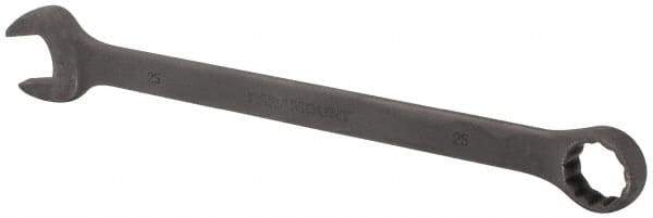 Paramount - 25mm 12 Point Offset Combination Wrench - 15° Offset Angle, 13-11/32" OAL, Chrome Vanadium Steel, Black Finish - USA Tool & Supply
