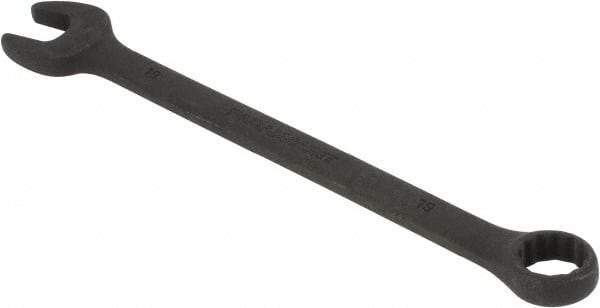Paramount - 19mm 12 Point Offset Combination Wrench - 15° Offset Angle, 9-13/16" OAL, Chrome Vanadium Steel, Black Finish - USA Tool & Supply