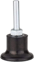 Tru-Maxx - 1-1/2" Diam Quick-Change Type P Disc Backing Pad - 1/4" Shank Diam, Hard Density, 30,000 RPM, Quick-Lok Compatible - USA Tool & Supply