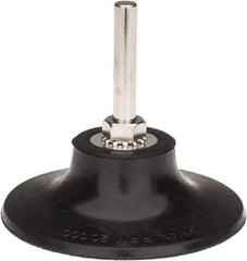 Tru-Maxx - 3" Diam Quick-Change Type R Disc Backing Pad - 1/4" Shank Diam, Soft Density, 20,000 RPM, Quick-Lok Compatible - USA Tool & Supply