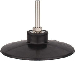 Tru-Maxx - 4" Diam Quick-Change Type S Disc Backing Pad - 1/4" Shank Diam, Medium Density, 10,000 RPM, Quick-Lok Compatible - USA Tool & Supply