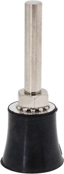 Tru-Maxx - 1" Diam Quick-Change Type R Disc Backing Pad - 1/4" Shank Diam, Medium Density, 30,000 RPM, Quick-Lok Compatible - USA Tool & Supply