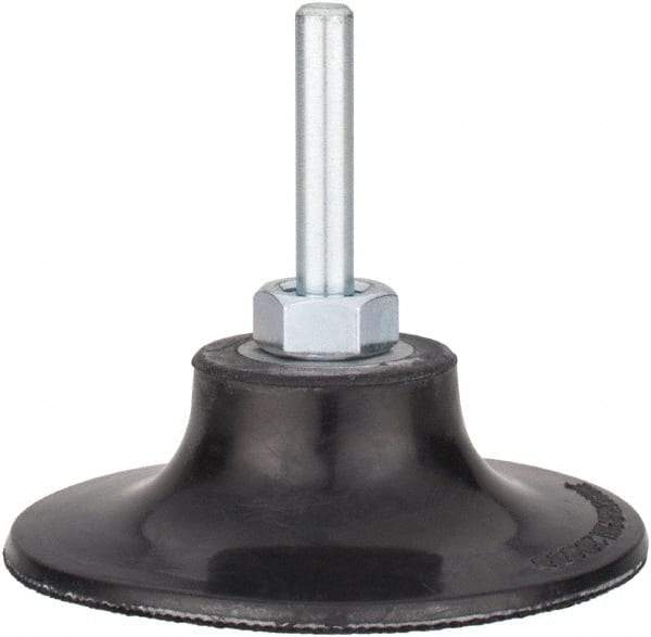 Tru-Maxx - 3" Diam Quick-Change Type P Disc Backing Pad - 1/4" Shank Diam, Medium Density, 20,000 RPM, Quick-Lok Compatible - USA Tool & Supply