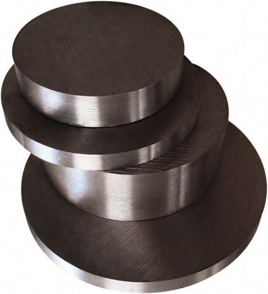 Value Collection - 3-1/2 Inch Diameter, 1 Inch Long, D-2 Air Hardening Decarb Free Tool Steel Round - +0.015/+0.075 Inch Tolerance, Stock Length - USA Tool & Supply