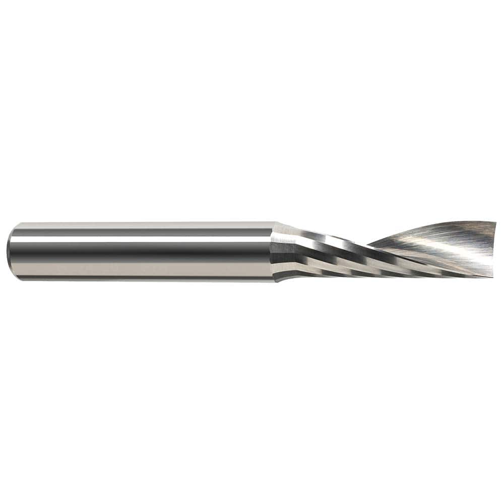 Harvey Tool - 3/8", 2" LOC, 3/8" Shank Diam, 4" OAL, 1 Flute Solid Carbide Square End Mill - Exact Industrial Supply