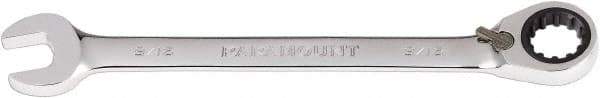 Paramount - 9/16" 12 Point Combination Wrench - 13° Head Angle, 7-1/2" OAL, Chrome Vanadium Steel, Polished Finish - USA Tool & Supply