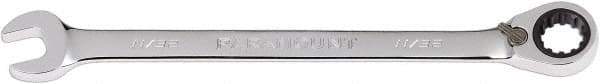 Paramount - 11/32" 12 Point Combination Wrench - 13° Head Angle, 5-7/8" OAL, Chrome Vanadium Steel, Polished Finish - USA Tool & Supply