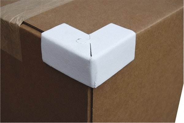 Vestil - 2" Long x 1-1/2" Wide x 1-1/2" High x 1/16" Thick Corner - White, Cardboard Box - USA Tool & Supply