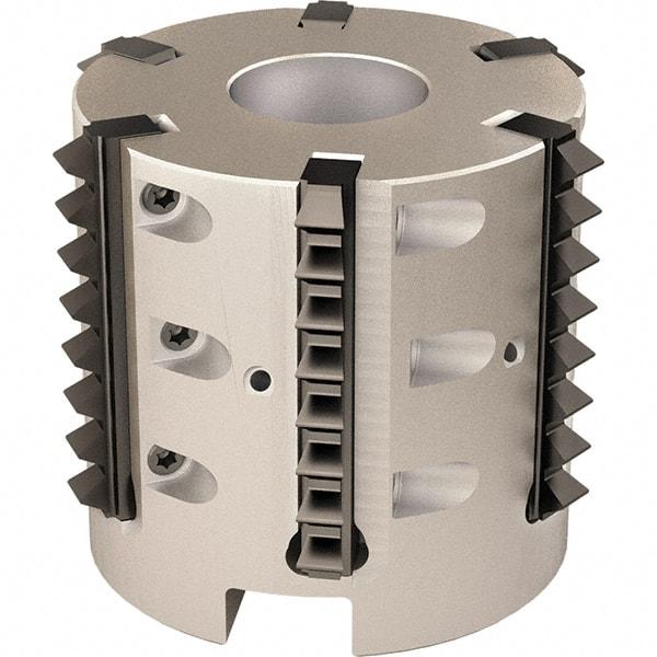 Vargus - 2.084" Cut Diam, 7.874" Max Depth of Cut, 3/4" Arbor Hole Diam, Internal/External Indexable Thread Mill - Insert Style 41B, 5 Inserts, Toolholder Style RTMC-D, 2" OAL - USA Tool & Supply