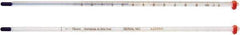 H-B Instruments - -1 to 51°C, Organic Filled Precision Thermometer - 18 Inch Immersion Length - USA Tool & Supply