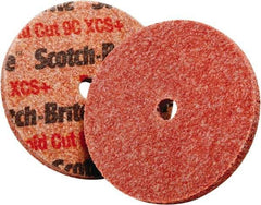 3M - 3" Diam, 1/2" Face Width, 0.37" Center Hole, Extra Coarse Grade, Ceramic Deburring Wheel - Unitized, Hard Density 9 Grade, 15,100 RPM - USA Tool & Supply
