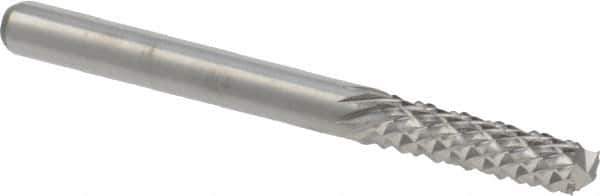 M.A. Ford - 1/8" Diam, 1/2" LOC, End Mill End, Solid Carbide Diamond Pattern Router Bit - 1-1/2" OAL, 1/8" Shank Diam - USA Tool & Supply