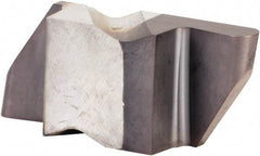 Kennametal - 4062NRD Grade KCU25, 3.18mm Cutting Width Carbide Grooving Insert - 6.35mm Max Depth of Cut, Right Hand, 1.59mm Corner Radius, AlTiN Finish - USA Tool & Supply