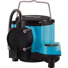 Sump Sewage & Effluent Pump: Integral Diaphragm, 9A, 115V 1-1/2″ Outlet, Cast Iron Housing