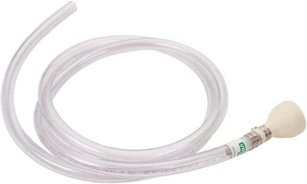 Unger - 6' Long Water Hose - 1" Diam, Plastic, Hot Water Compatible, All Season, Clear - USA Tool & Supply