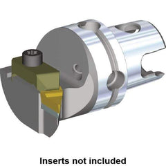 Kennametal - VBMR.. Insert, 40mm Head Length, Modular Grooving Cutting Unit Head - Left Hand Cut, System Size KM40, Through Coolant, Series Top Notch - USA Tool & Supply