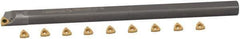 Hertel - 0.54" Min Diam Smallest Bar, 0.54" Min Diam Largest Bar, Carbide Indexable Boring Bar Set - TP.. Insert, HBBQ Toolholder, 1-7/8" Max Bore Depth, Through Coolant - USA Tool & Supply