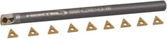 Hertel - 0.3" Min Diam Smallest Bar, 2" Min Diam Largest Bar, Carbide Indexable Boring Bar Set - TD.. Insert, HBBQ Toolholder, 2-1/2" Max Bore Depth, Through Coolant - USA Tool & Supply