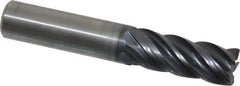 Kennametal - 1/2", 5 Flute, Solid Carbide, 0.03" Corner Radius End Mill - 3" OAL, 1-1/4" LOC - USA Tool & Supply