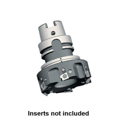 Kennametal - 3 Inserts, 50mm Cut Diam, 63mm Arbor Diam, 9.5mm Max Depth of Cut, Indexable Square-Shoulder Face Mill - 0/90° Lead Angle, 92mm High, BGHX 15L5... Insert Compatibility, Through Coolant, Series Fix-Perfect - USA Tool & Supply