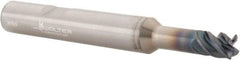 Walter-Prototyp - 1/4", 1/4" LOC, 3/8" Shank Diam, 3" OAL, 4 Flute, Solid Carbide Square End Mill - Single End, TiAlN Finish, Helical Flute, Centercutting, Right Hand Cut, Right Hand Flute - USA Tool & Supply