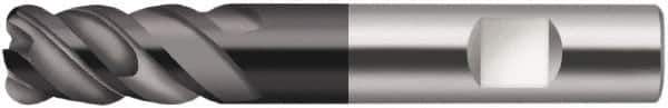 Walter-Prototyp - 19.99mm, 4 Flute, Single End, Solid Carbide, 0.157" Corner Radius End Mill - 4" OAL, 50° Helix, Right Hand Flute, 38mm LOC, Right Hand Cut, - USA Tool & Supply