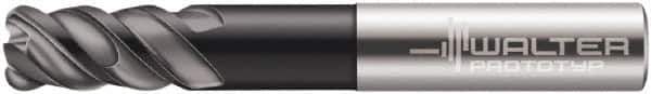 Walter-Prototyp - 8mm, 4 Flute, Single End, Solid Carbide, 0.079" Corner Radius End Mill - 2" OAL, 50° Helix, Right Hand Flute, 19mm LOC, Right Hand Cut, - USA Tool & Supply