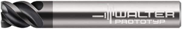 Walter-Prototyp - 9.7mm, 4 Flute, Single End, Solid Carbide, 0.01" Corner Radius End Mill - 3" OAL, 50° Helix, Right Hand Flute, 10mm LOC, Right Hand Cut, - USA Tool & Supply