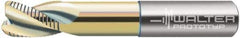 Walter-Prototyp - 16mm Diam, Coarse Pitch, 20mm LOC, 3 Flute Solid Carbide 2.01mm Corner Radius Roughing End Mill - TiALN/CrN Finish, 115mm OAL, 16mm Shank Diam, Extended Reach, Centercutting, 30° Helix - USA Tool & Supply