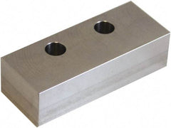 5th Axis - 5" Wide x 1" High x 1.92" Thick, Flat/No Step Vise Jaw - Soft, Aluminum, Manual Jaw, Compatible with V552M/V562M Vises - USA Tool & Supply