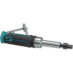 Dynabrade - 1/4" Collet, Straight Handle, Air Extended Length Die Grinder - 25,000 RPM, Front Exhaust, 20 CFM, 0.4 hp, 90 psi, 1/4" Inlet - USA Tool & Supply