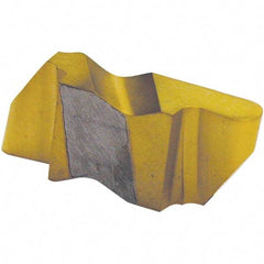 Tool-Flo - 3078FLR Grade GP50C, 3.96mm Cutting Width Carbide Grooving Insert - 4.57mm Max Depth of Cut, Left Hand, 1.98mm Corner Radius, TiN Finish - USA Tool & Supply
