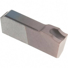 Tool-Flo - FC094 AC26 Grade, 0.0938" Cutting Width, Carbide Cutoff Insert - Right Hand Lead Angle, AlTiN Coated, Single End - USA Tool & Supply