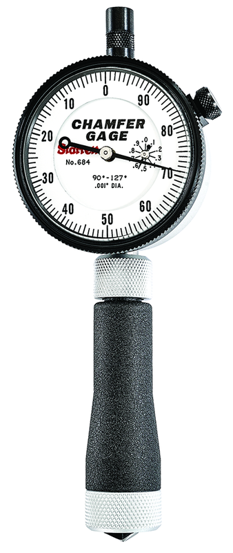 #684-2Z Internal Chamfer Gage 0-127 Degree - USA Tool & Supply
