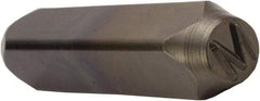 C.H. Hanson - 5/8" Character Size, M Character, Heavy Duty Individual Steel Stamp - USA Tool & Supply