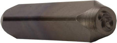 C.H. Hanson - 5/32" Character Size, 6 Character, Heavy Duty Individual Steel Stamp - USA Tool & Supply