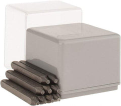 C.H. Hanson - 9 Piece, 1/32" Character Steel Stamp Set - Figures, Heavy Duty - USA Tool & Supply