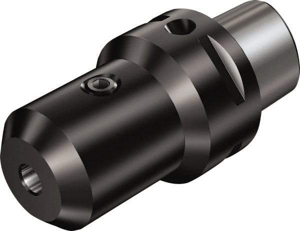 Sandvik Coromant - C8;14 System Size, Modular Tool Holding System Adapter - 70mm Projection, 34mm Body Diam, 118mm OAL, Through Coolant - Exact Industrial Supply
