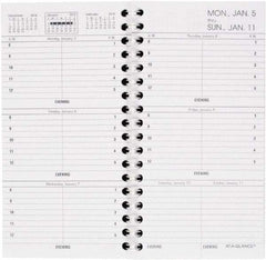 AT-A-GLANCE - 485 Sheet, 3-1/4 x 6-1/4", Weekly Appointment Refill - White - USA Tool & Supply