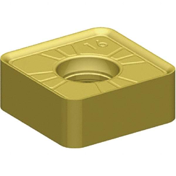 Kennametal - SNPJ444 GD Grade KCPK30 Carbide Milling Insert - TiN/TiCN/Al2O3 Finish, 0.178" Thick, 1/2" Inscribed Circle, 1/16" Corner Radius - USA Tool & Supply