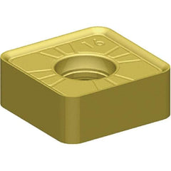Kennametal - SNPJ444 GD Grade KCPK30 Carbide Milling Insert - TiN/TiCN/Al2O3 Finish, 0.178" Thick, 1/2" Inscribed Circle, 1/16" Corner Radius - USA Tool & Supply