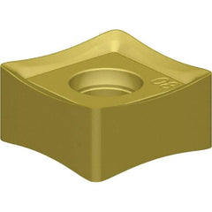 Kennametal - SNHJ444 LD Grade KC725M Carbide Milling Insert - TiN/TiCN/TiN Finish, 1/4" Thick, 1/2" Inscribed Circle, 1/16" Corner Radius - USA Tool & Supply